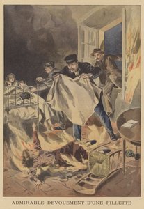 Bewundernswerter Mut eines jungen Mädchens von French School